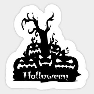 Pumpkin Halloween Witch Party Costume Gift Sticker